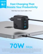 Anker Zolo Charger (70W, 4-Port, PD 3.0) - Image 7
