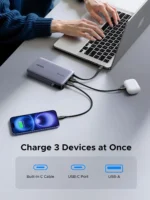 UGREEN Nexode 20000mAh 145W Power Bank with Built-in USB-C Cable (55992B) - Image 2