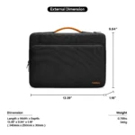 Tomtoc Defender A14 Laptop Briefcase (Macbook) 14" - Black - Image 9