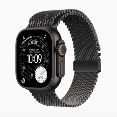 Original Apple Watch Ultra 3 with titanium case, GPS + Cellular, advanced health tracking, and rugged design