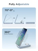 UGREEN MagFlow Qi2 25W 3-in-1 MagSafe-Compatible Wireless Charger - Image 5