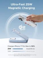 UGREEN MagFlow Qi2 25W 3-in-1 MagSafe-Compatible Wireless Charger - Image 8