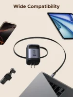 UGREEN Nexode 100W GaN Charger with Retractable USB-C Cable - Image 2