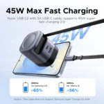 UGREEN Nexode 45W charger with retractable USB-C cable