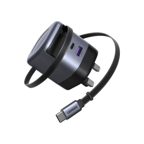 UGREEN Nexode 45W charger with retractable USB-C cable