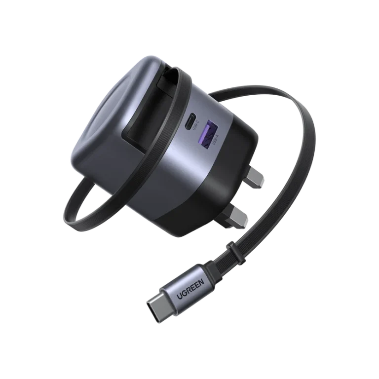 UGREEN Nexode 45W charger with retractable USB-C cable