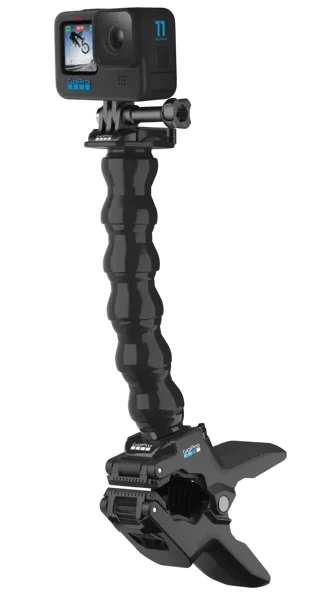 GoPro Jaws Camera Clamp Mount + Adjustable Neck