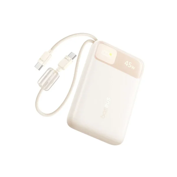 Baseus EnerFill FC11 10000mAh 45W Power Bank with Dual USB-C Cables