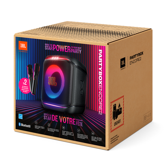 JBL PartyBox Encore 2 – 2 Mics Portable Party Speaker - Image 2