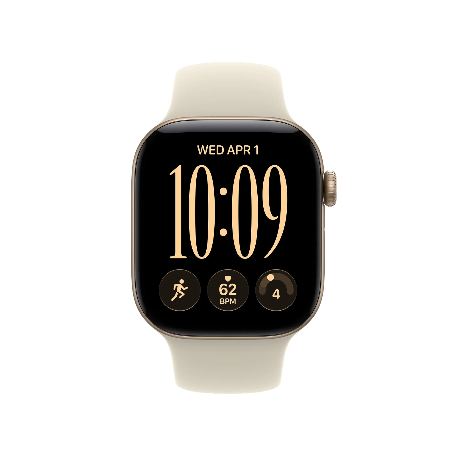 Apple Watch S12 Case Aluminum Light Gold 46mm