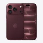 Apple iPhone 18 Pro Max Burgundy front and back view
