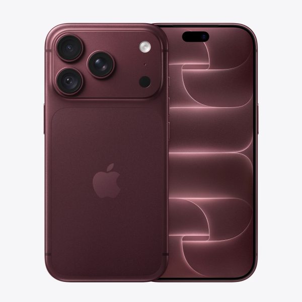Apple iPhone 18 Pro Max Burgundy front and back view