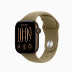 Apple Watch S12 Case Aluminum Dark Bronze 46mm front angle