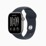 Apple Watch S12 Case Aluminum Space Gray 46mm front angle